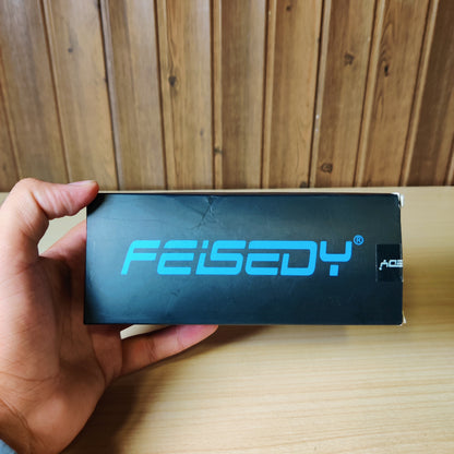 FEISEDY Metal Frame Sports Sunglasses with Case