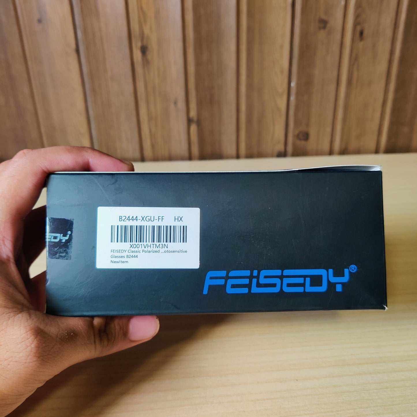FEISEDY Metal Frame Sports Sunglasses with Case