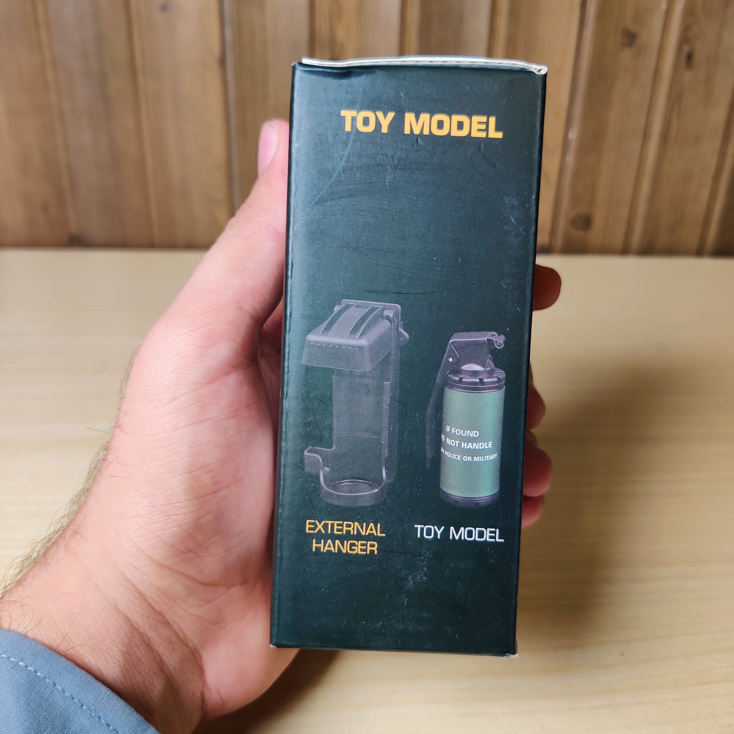 Grenade Toy Model with External Hanger