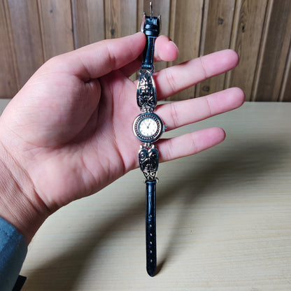 Women's Vintage Silver Filigree Quartz Watch