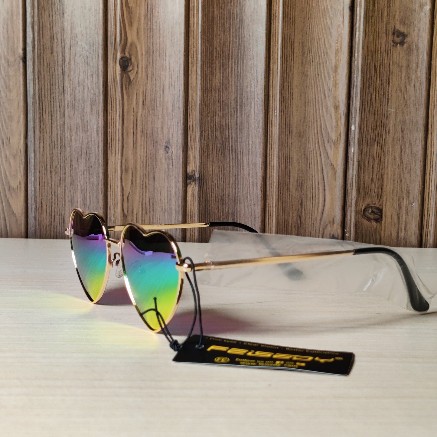 FEISEDY Yellow Felt Sunglasses Pouch