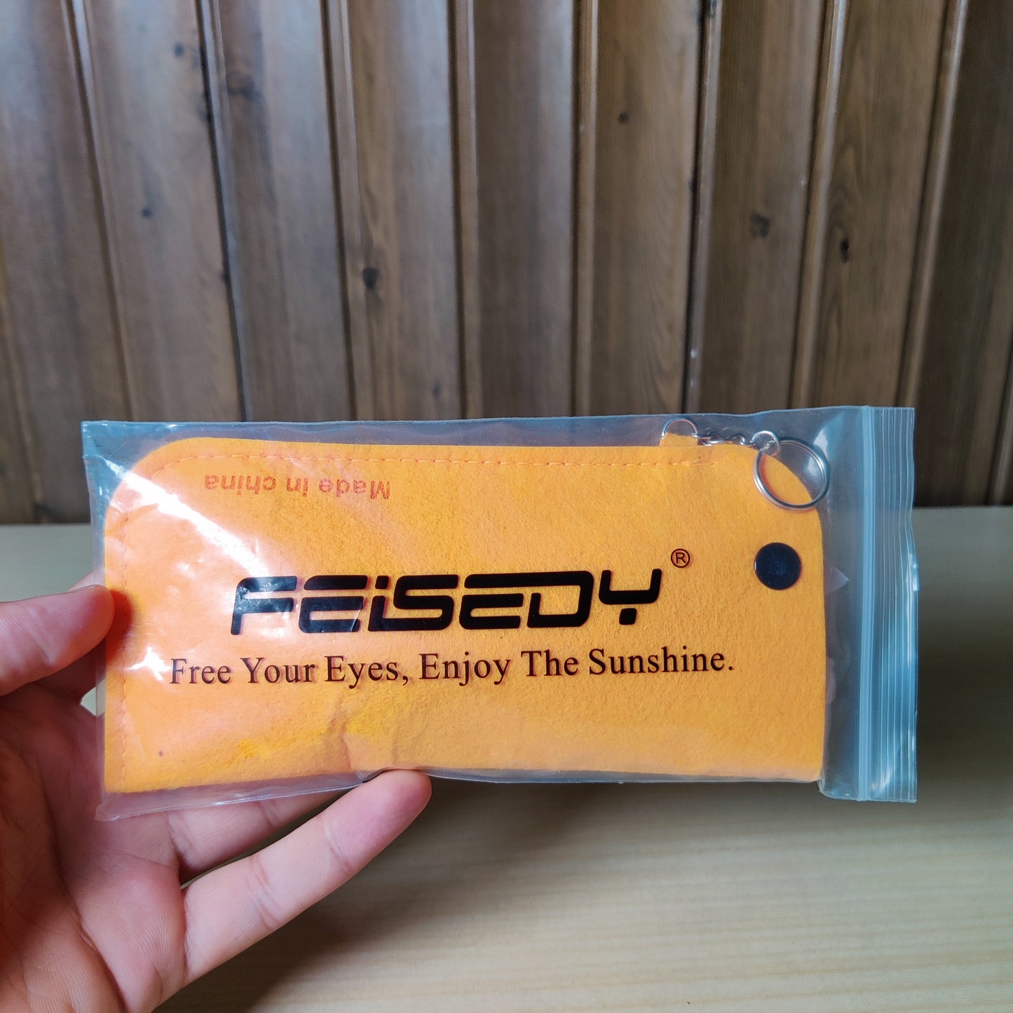 FEISEDY Soft Felt Sunglasses Pouch Case