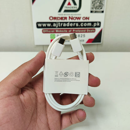 White C to C Cable for Charging and Sync, 1
