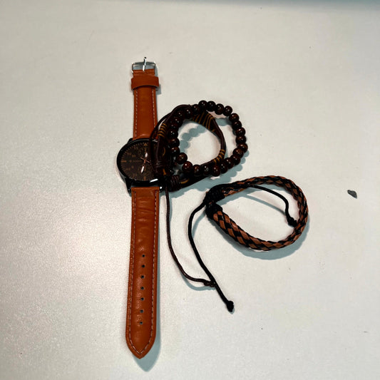 Watch with wrist bands