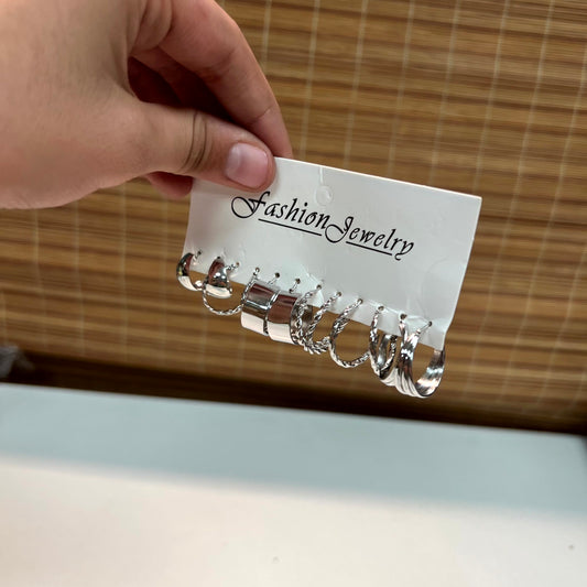 5 Earrings Pair Set
