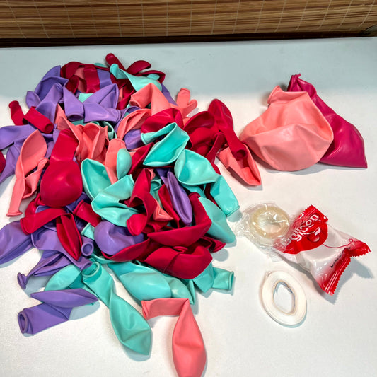 Multi color Balloons With glue