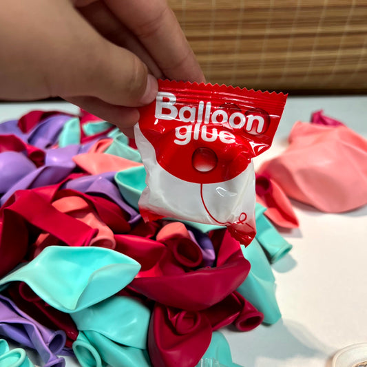 Multi color Balloons With glue