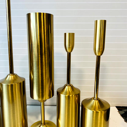 6 pcs Candle Stand Set Golden 31230