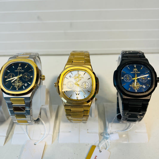 Men's Watch chronograph working Stainless Steel high quality 32750