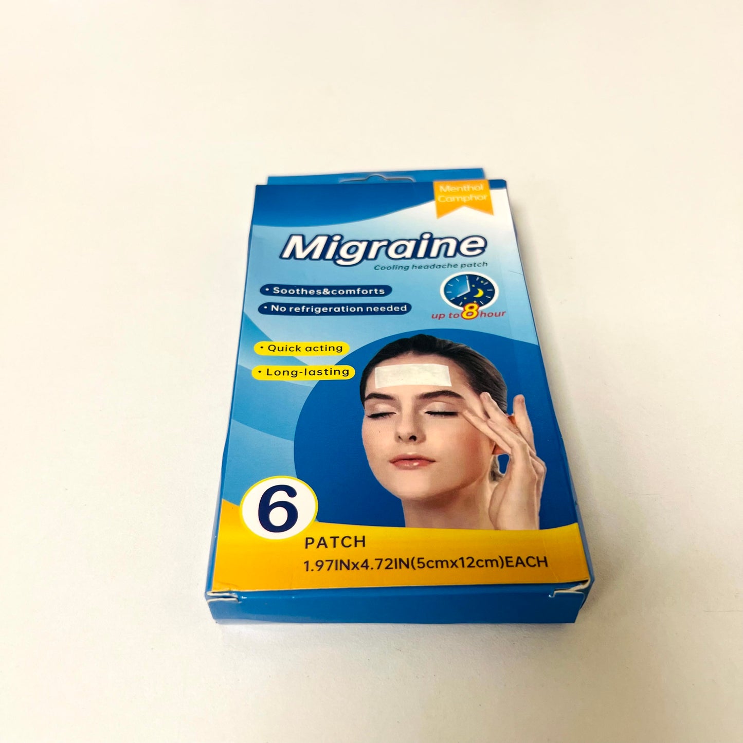 Migraine Patches Box Soothing and Comfor 6 Patches, 122300