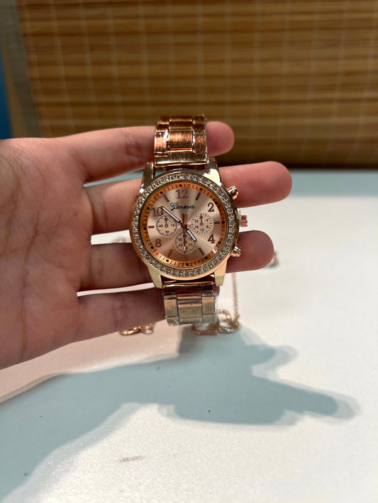 5 Pc Set Watch and Jewellery