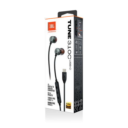 JBL Tune 310C USB-C In-Ear Headphones with Mic & Hi-Res Audio