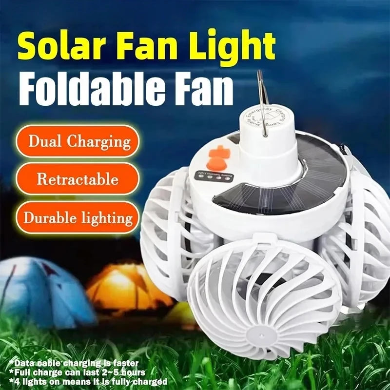 Solar Powered Foldable Soccer Fan LED Light