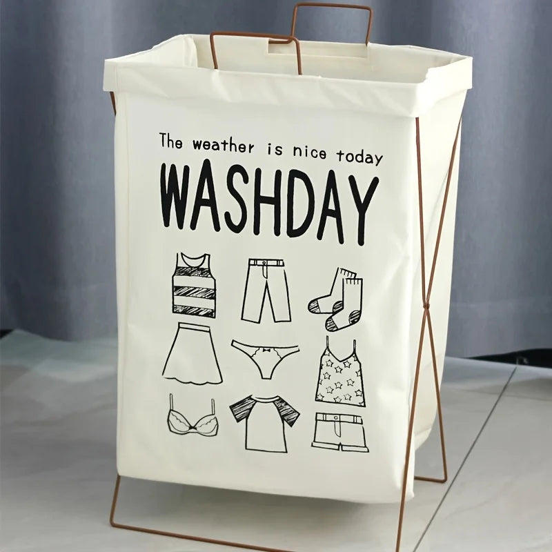 Washday Laundry Foldable Brown Basket, 64000