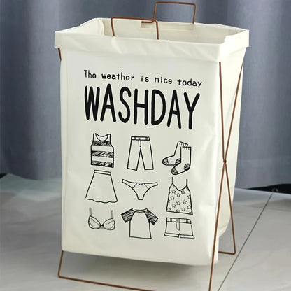 Washday Laundry Foldable Brown Basket, 64000