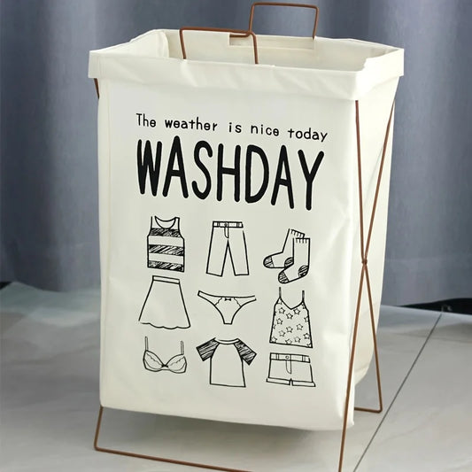 Washday Laundry Foldable Brown Basket, 64000