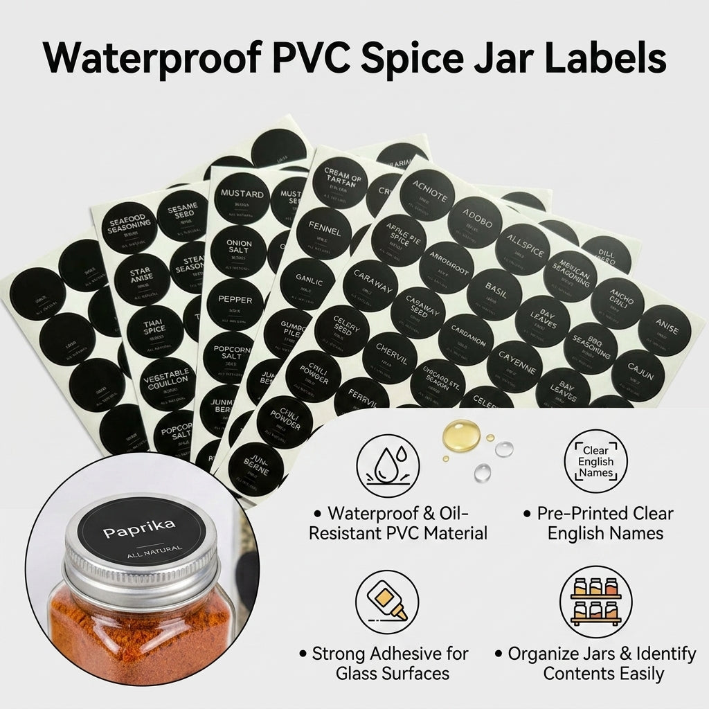 Spice Box Label Sticker, 121170