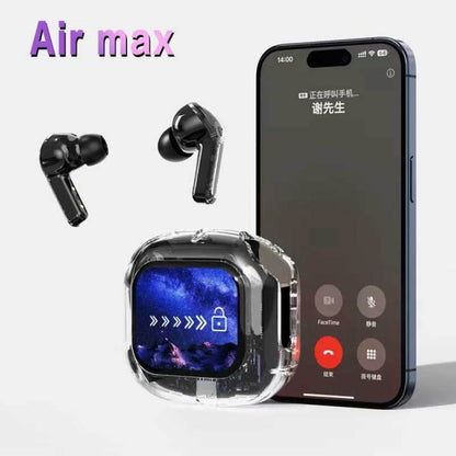 Air Max True Wireless Bluetooth Earbuds with Smart Screen Case