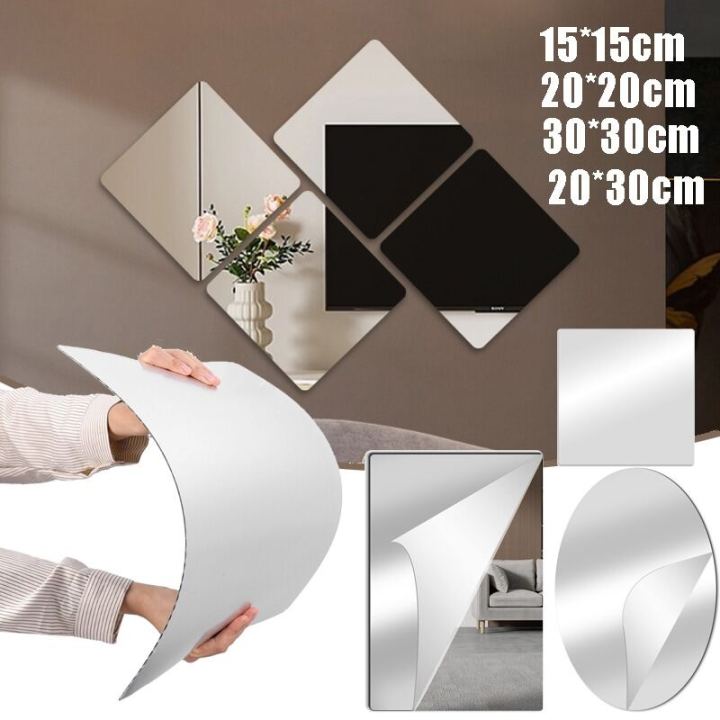 Flexible Acrylic Wall Mirror Sticker Sheet (30x40 cm)