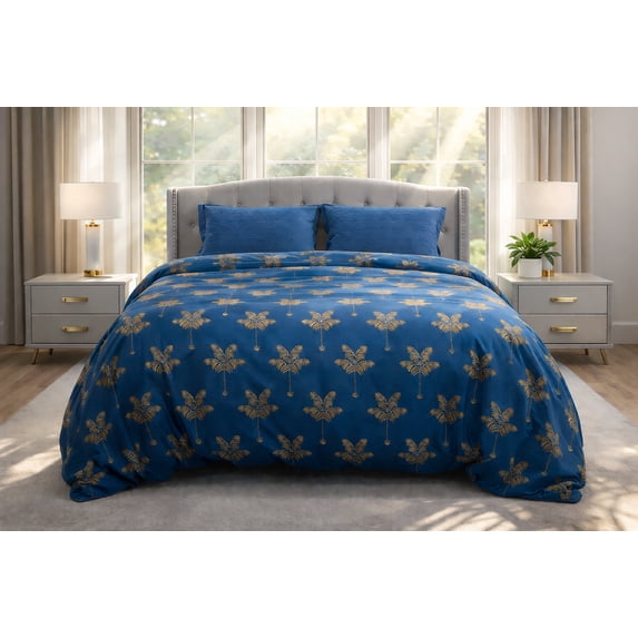 Etavonni Home Bed sheet Blue Brown, 5