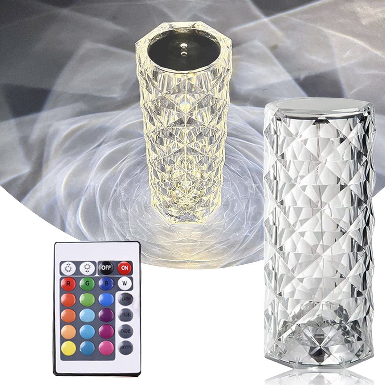 Usb Charging Touch Lamp Crystal Look, 121150