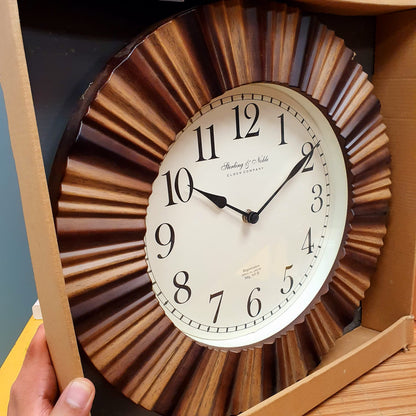 Wall Clock Wooden Style