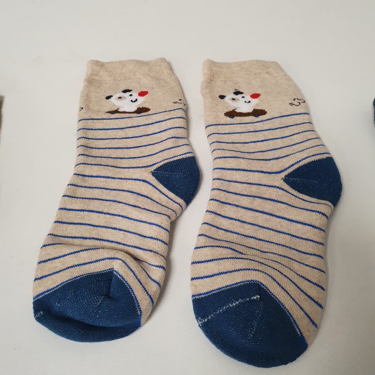 Kids Socks Blue Offwhite 6 to 10 yrs,  Pack of 2 Pairs