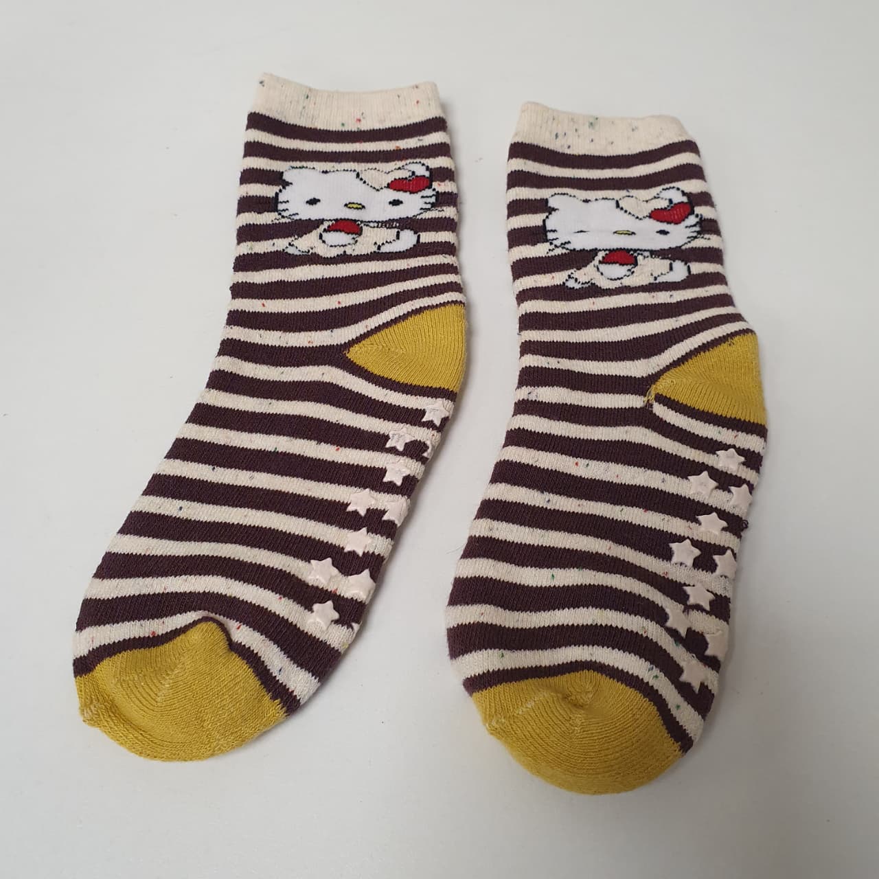 Kids Kitty Lines Socks 5 to 10 yrs, Pack of 2 Pairs