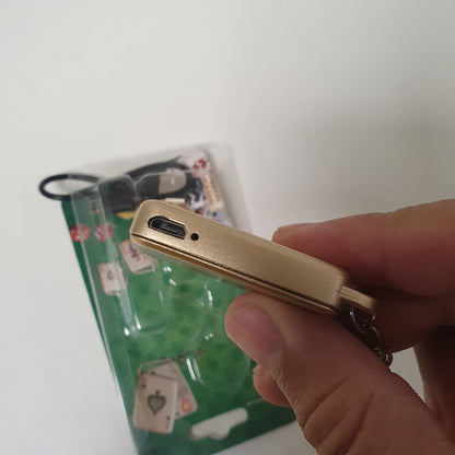 Poker Keychain Cigrete Lighter Rechargeable , 2