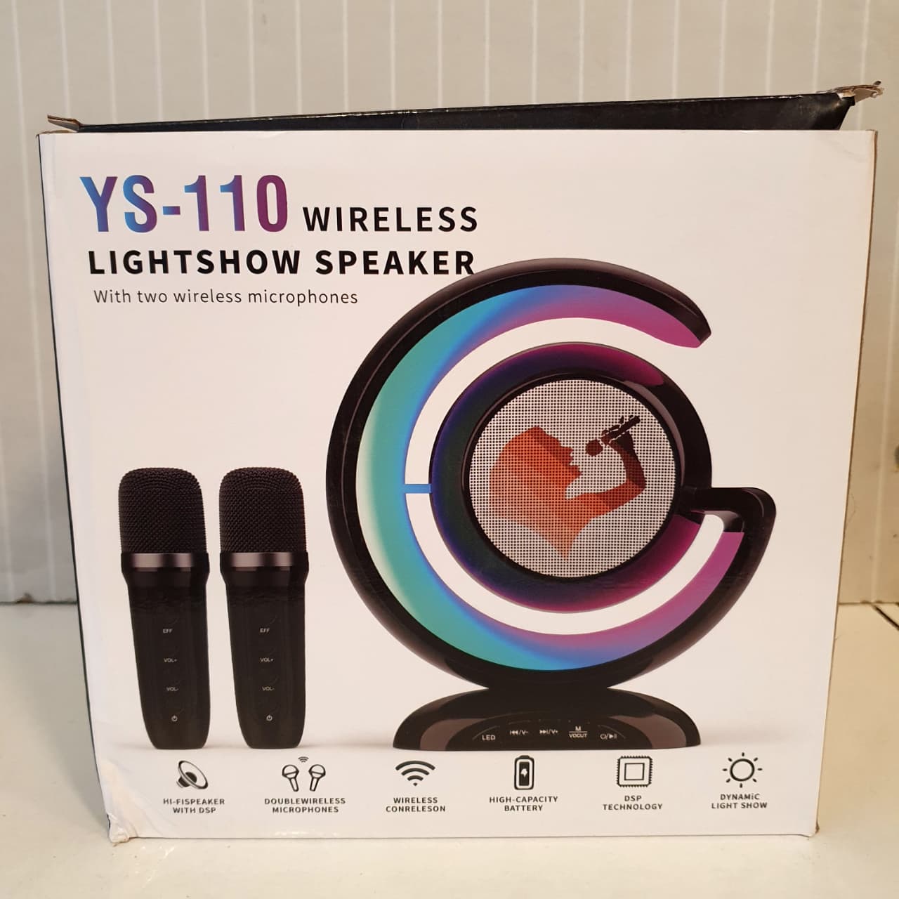 Ys-110 Wireless Lightshow Speaker Karoke System, 101550