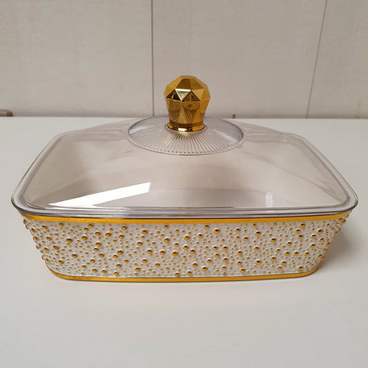 Acrylic  Serving Tray With Lid Box, 123d2