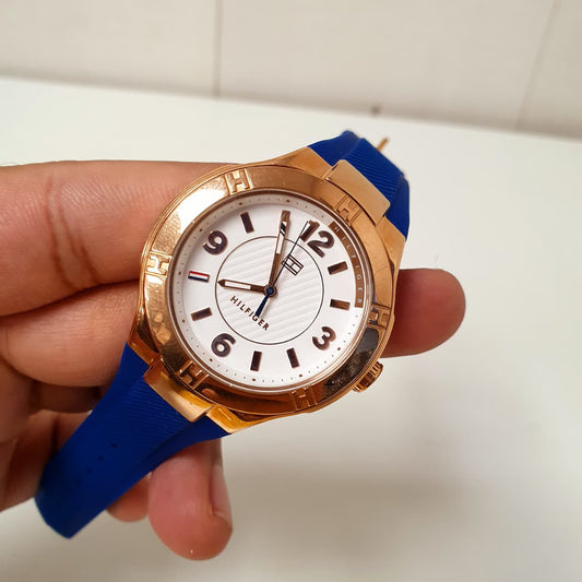 Blue Gold White Tommy Watch, 13450