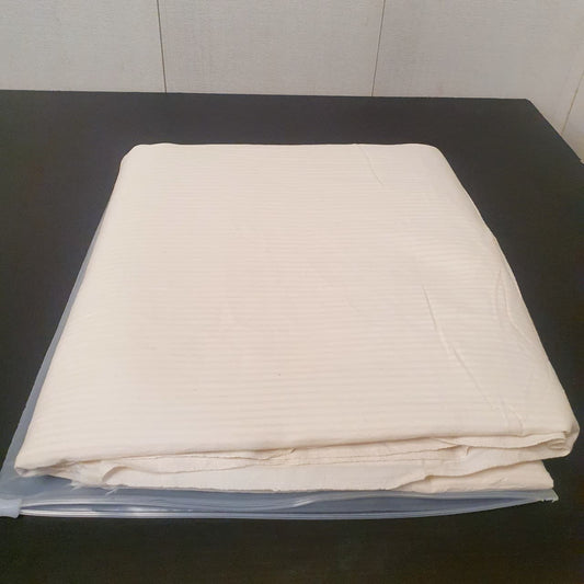 Summer Hand Made Gents Offwhite Line  Fabric, 52720