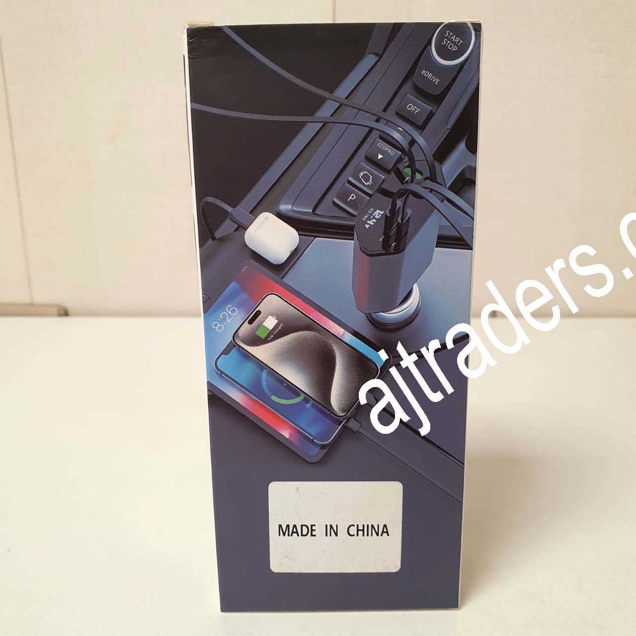 4in1 High Quality Fast Car Charger Retractable for Mobile, 195850