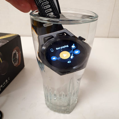 Classic metal Smart Watch Digital BP Tracking Bluetooth Mobile Connectivity Deep Waterproof