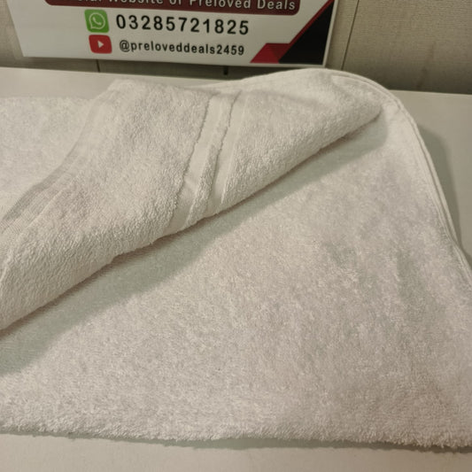 imported Pure Cotton White Towel Size 20 x 36 inches, 201650