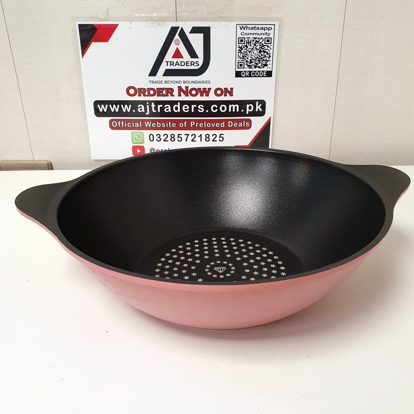 ILO Korean Die Cast Aluminum Non Stick Cookware Set  28cm Frypan, Grill Pan & Wok (3-Piece)