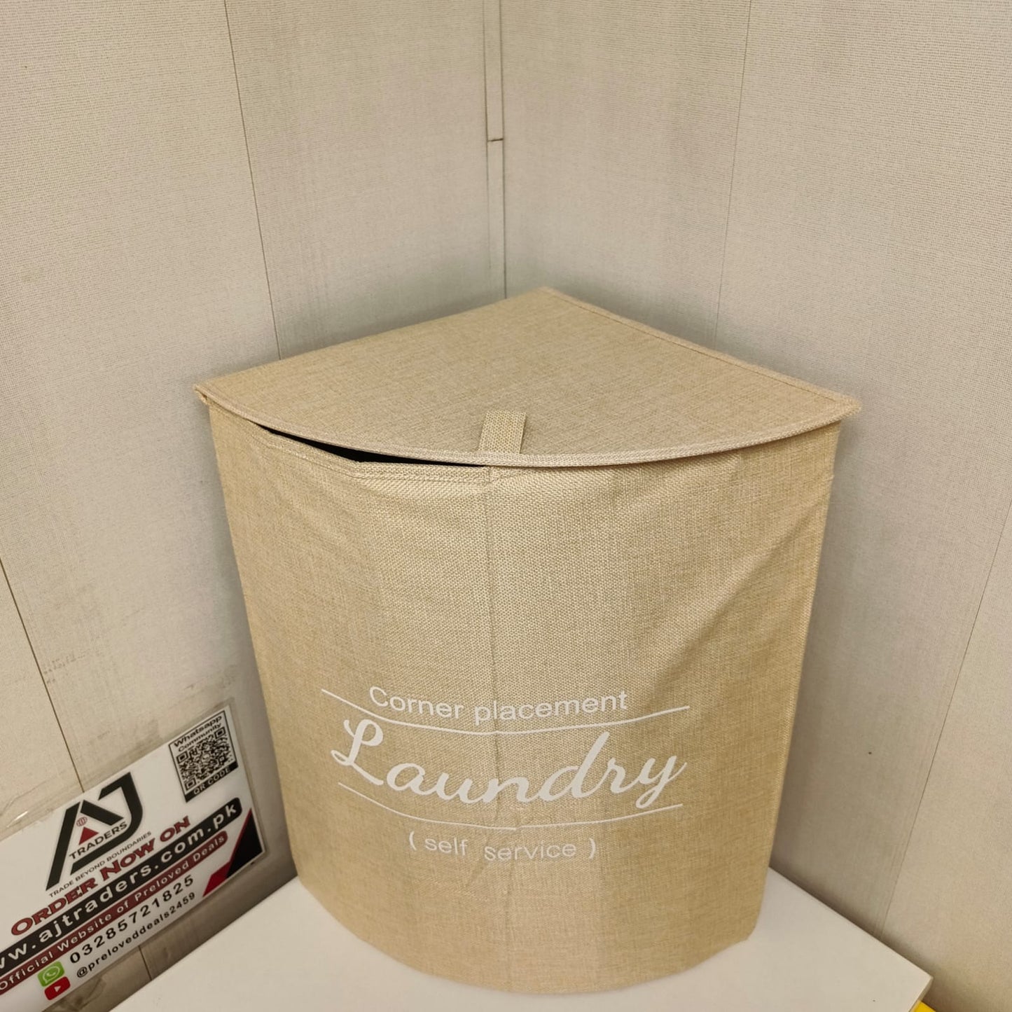 Corner Placement Laundry Basket, 33050