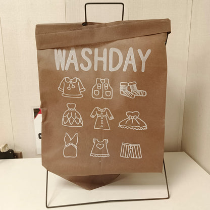 Washday Laundry Foldable Brown Basket, 64000