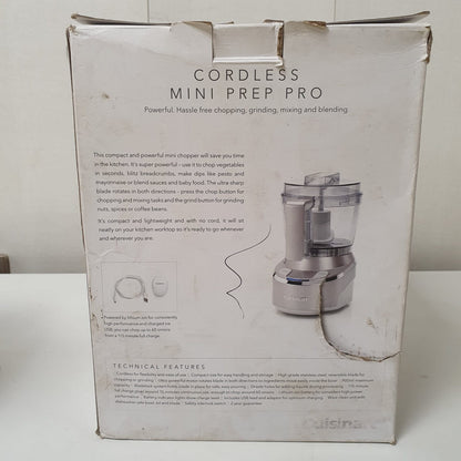 Cusinart Cordless Mini Prep Pro Powerfull Chopper Grinder Mixing and Blending Machine