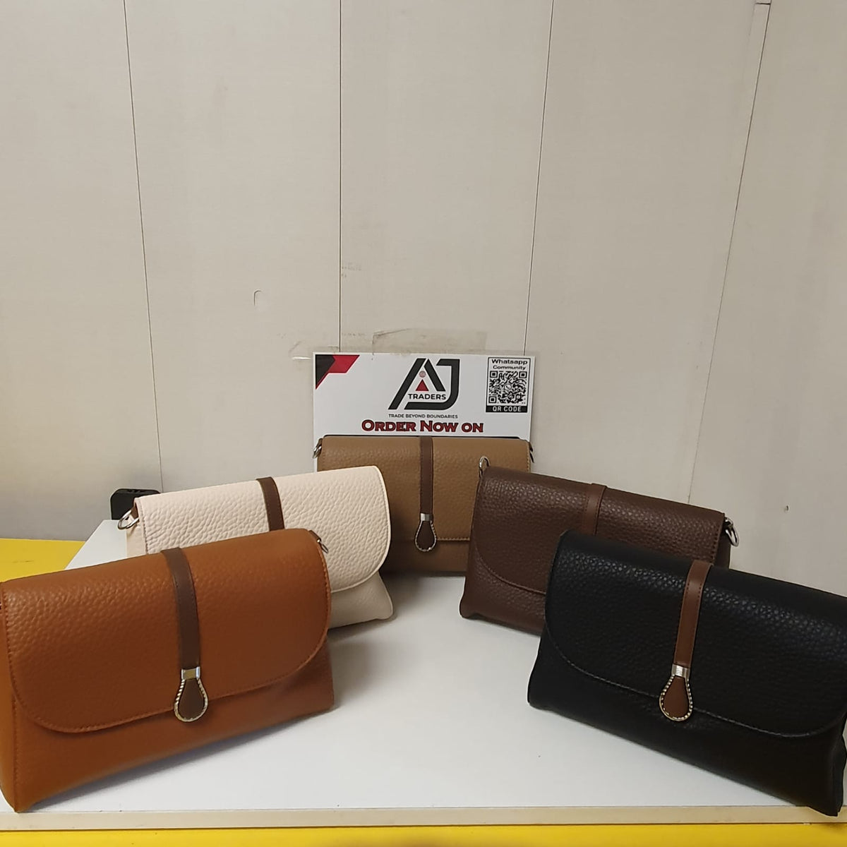 Ladies Button Style Fashion Bag, 42950