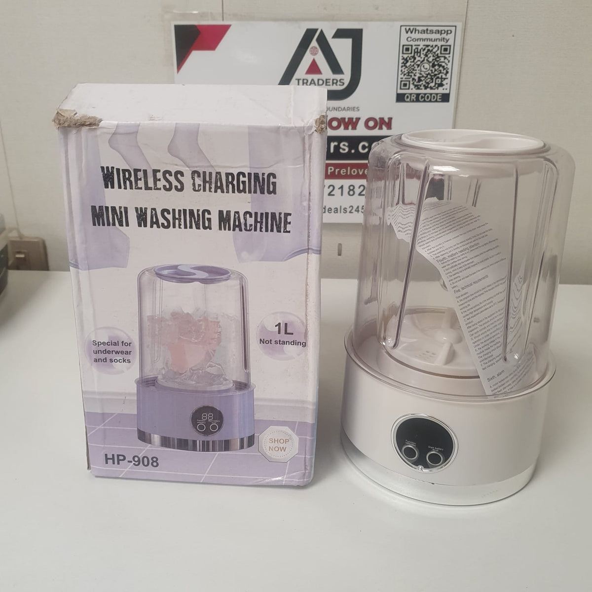 Wireless Charging Mini Washing Machine, 41450