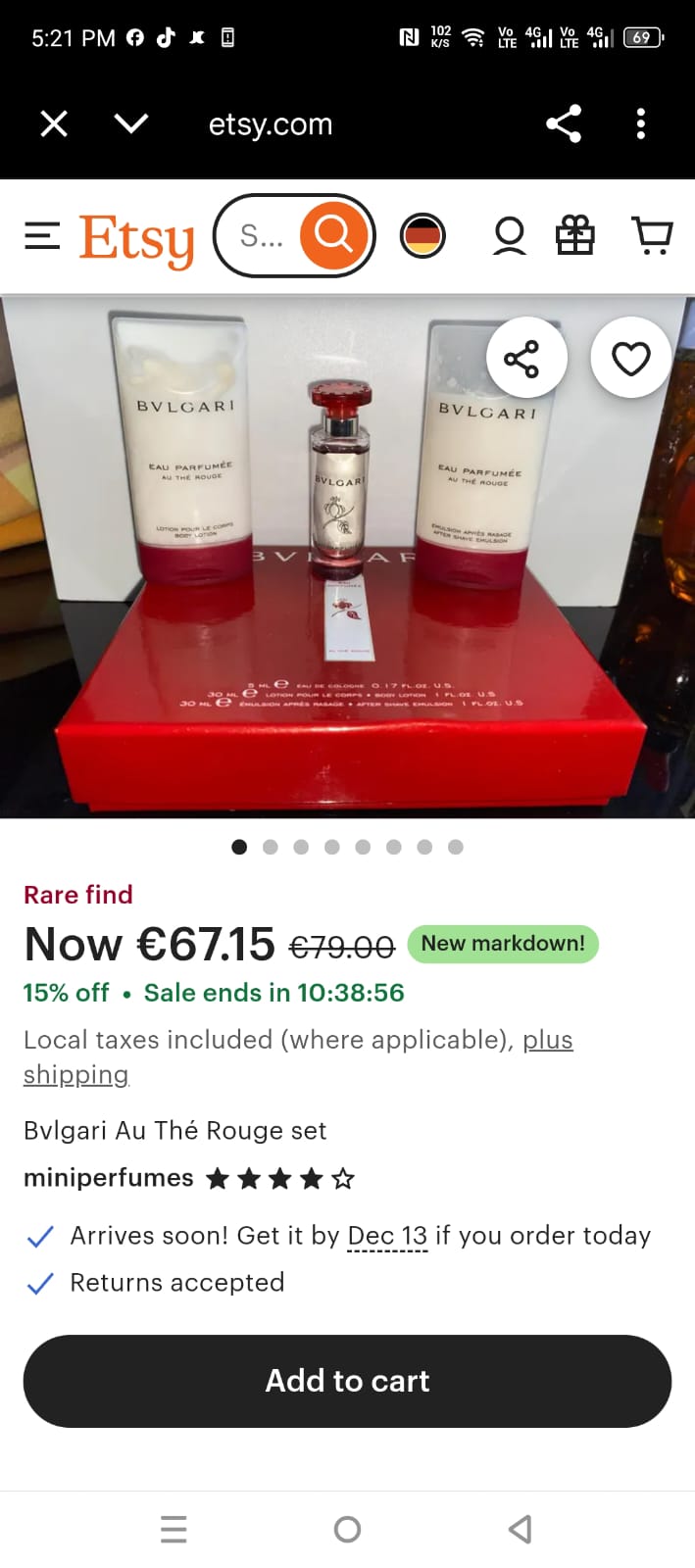 Bvlgari Mini Perfume After Shave Lotion Tester Pack