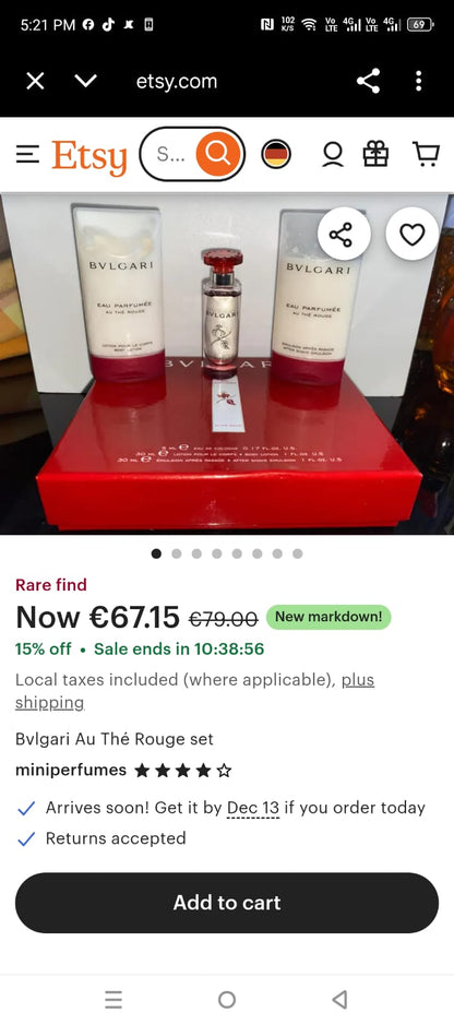 Bvlgari Mini Perfume After Shave Lotion Tester Pack