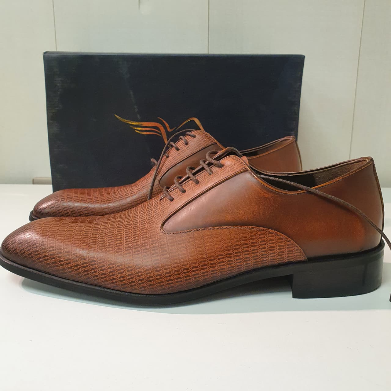 Hand Made Shoes Leather Turkish by Sepals Brown Art #0048