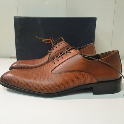 Hand Made Shoes Leather Turkish by Sepals Brown Art #0048