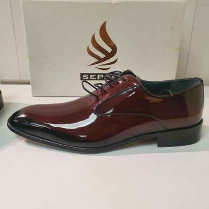 Hand Made Turkish Shoes by Sepals Maroon Black Art # 0043
