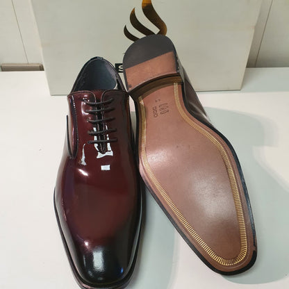 Hand Made Turkish Shoes by Sepals Maroon Black Art # 0043