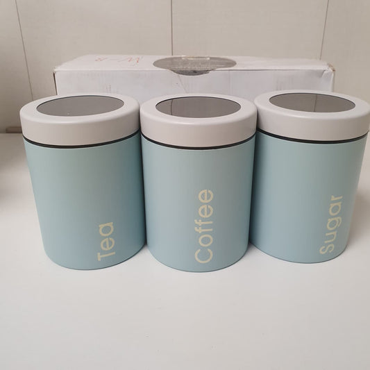 Tea Sugar Coffee 3 pcs Set of tin Boxes 33250