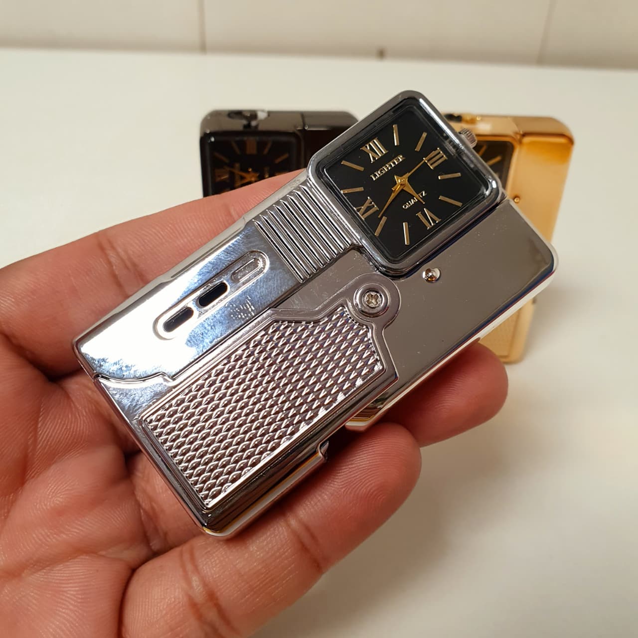 Gun Style Lighter & watch, 112450